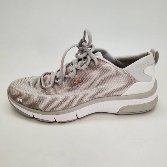 Ryka Womens Rythma Walking Shoes Gray Low Top Fabric Lace Up Arch Support 9.5M - Picture 1 of 10